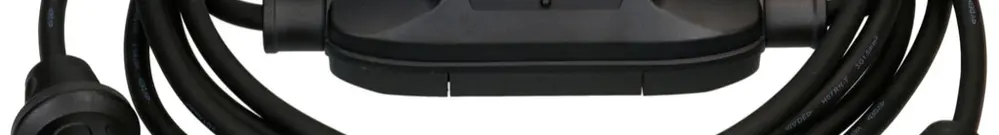 Verlängerung MH T13/T13 IP55 mit FI 30mA Typ A Td 3×1.5mm² 5m schwarz 