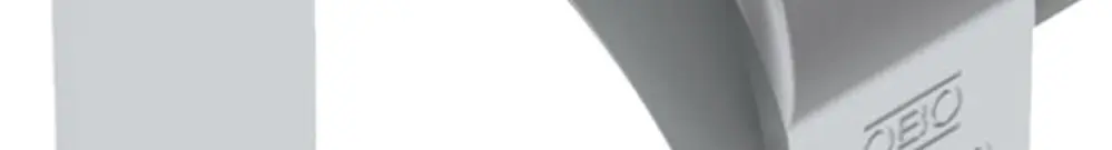Schnellverleger BET 2056 H-Fuss Kunststoff 64…70mm 1×Kabel Aluminium 