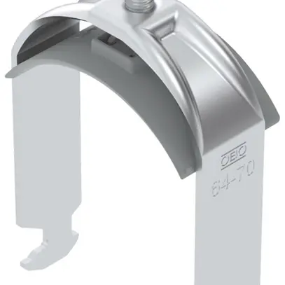 Brida rapida BET 2056 piede a H materia sintetica 64…70mm 1×cavo alluminio 