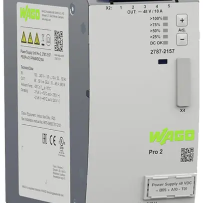Alimentation INC WAGO Pro 2 90…264V 130…373V 48…56V 10A 480W 4UM 