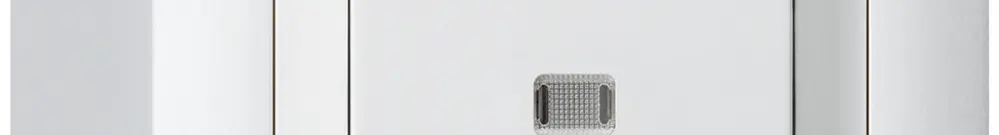 Interrupteur poussoir lumineux AP kallysto 3/1L blanc 