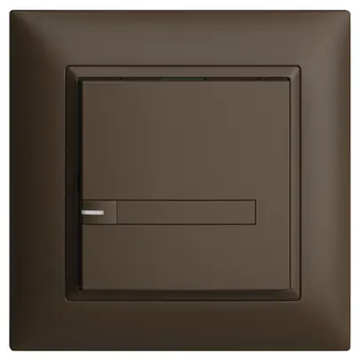 UP-KNX-Taster RGB EDUE FMI, 250mW, m.RGB-LED, m.Papier, 1×Taste, 1×Tastenb., cof 