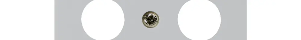 Placca frontale kallysto grigio chiaro per R/TV/SAT 60×60mm 
