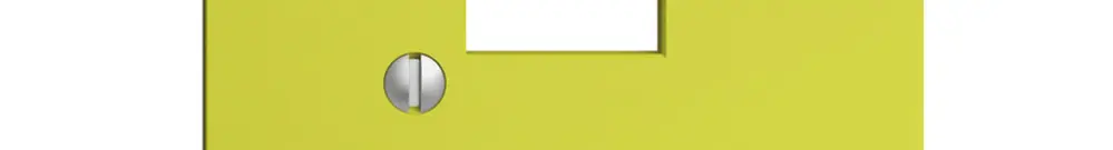 Placca frontale 1×RJ45 EDIZIOdue lemon R&M swissline 