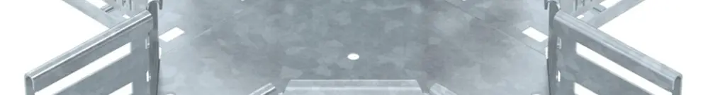 Pezzo a croce BET RK 85×100mm acciaio zincato a caldo per immersione 