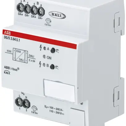 Gateway KNX/DALI AMD ABB DG/S 2.64.5.1, 2×64 participants 