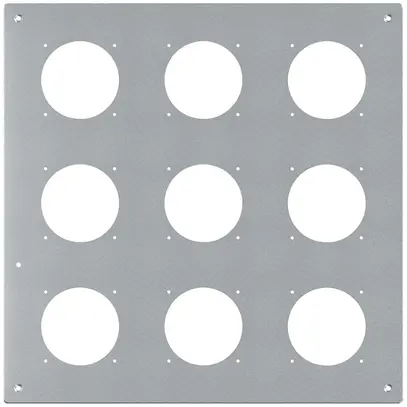 Plaque de montage ENC robusto 3×3 aluminium, nature 