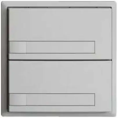Pulsante KNX RGB EDUE, 250mW, s.LED, c.inserto carta, 2×pulsante, 1×tasto, grc 