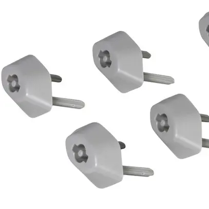 Protezione per presa Legrand grigio RAL7035 6 pezzi + 1 chiave 