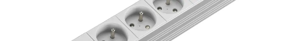 Prise multiple Rittal DK 7240.510 19" 1UH 230VAC/16A 7×CEE7/5 