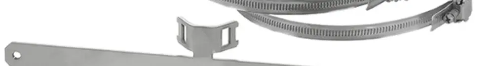 Kit de fixation Hensel, fixation de boîtier Mi sur tuyau, 60…150mm, l=290mm 