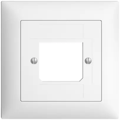 Kit frontale EDIZIOdue bianco 88×88mm 1×TT 3×RJ 