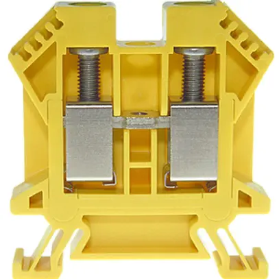 Morsetto di passaggio componibile WZ 6…16mm² 76A 1000V vite 2×1 DIN 35mm ve-gi 