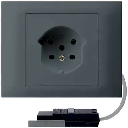 Presa INS HA kallysto tipo 15 con morsetti a innesto G2704 RK antracite 