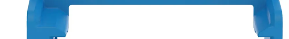 Befestigungsadapter WAGO m.Zugentlastung für 10×4mm² seitlich bl 