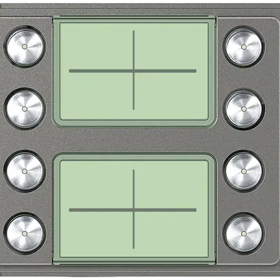 Frontale con 8 tasti per modulo di chiamata 8 tasti Sfera Robur 