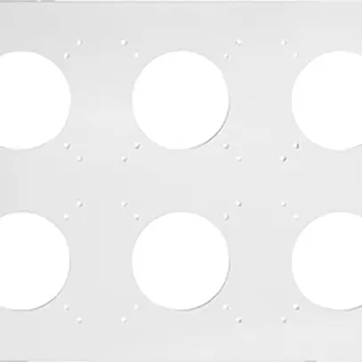 NUP-Kopfzeile Feller NEVO, 2×3, für N.CO-Apparate, weiss 