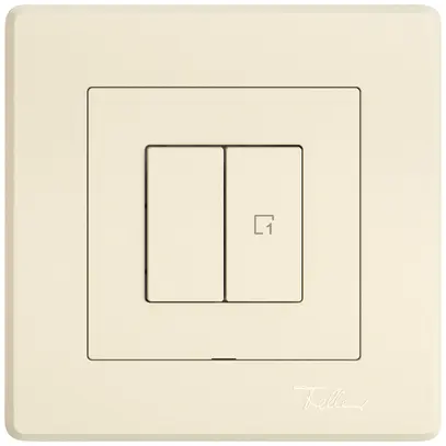 UP-Nebenstelle Schalter EDIZIO.liv Wiser SNAPFIX® 1 Szene 2 Tasten WLAN cr 