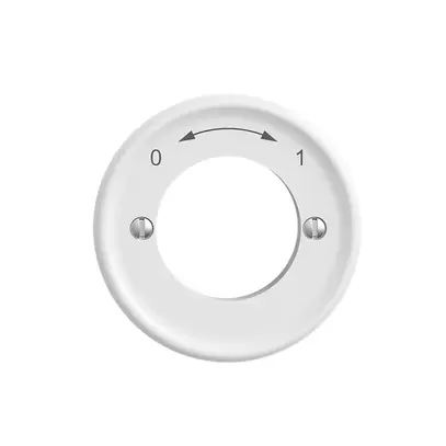 Kit frontal STANDARDdue 0<-->1 blanc pour interr.à clé 
