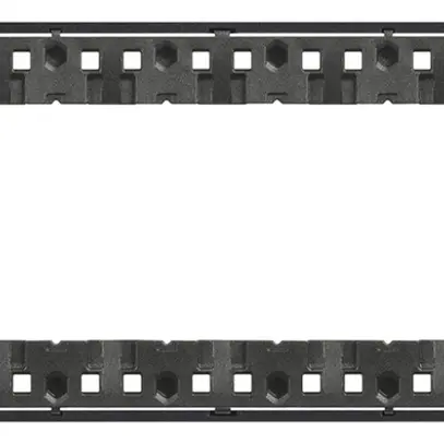 Cadre de recouvrement Living Now 6 modules 192.5×86mm black 