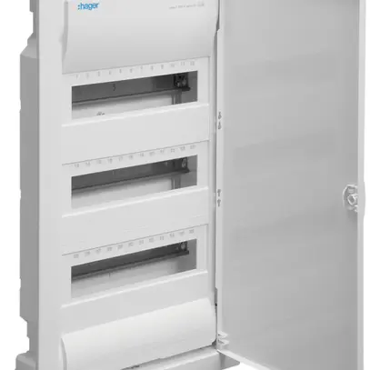 Distributore INC Hager volta 3-file 12UM IP30 348×630×94.5mm 