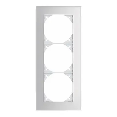 Cadre de rec.EDIZIOdue prestige 3×1 miroir satin 
