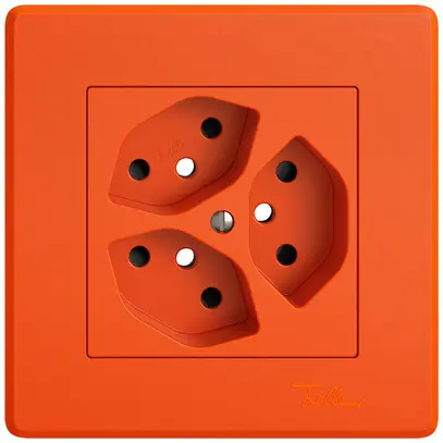 Kit di montaggio INC EDIZIO.liv SNAPFIX® per presa 3×T13 shutter ar 
