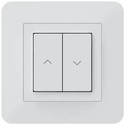 Pulsante per tapparelle KNX INC Hager BA kallysto.trend C doppio 94×94mm bianco 