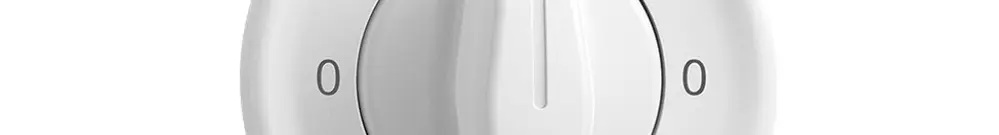 Frontset 0-Tag-0-Nacht STANDARDdue weiss für Drehschalter 
