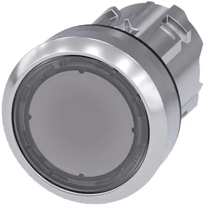 Poussoir lumineux Siemens SIRIUS ACT clair métal brillant 