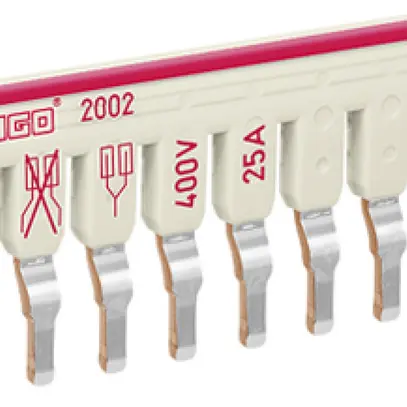 Schachtel-Brücke WAGO 1…8 25A 400V 6kV isoliert 40.3mm grau 