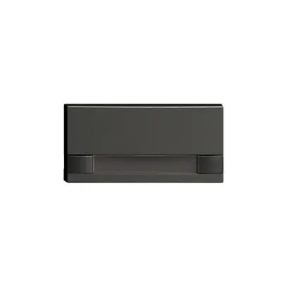Tasto 1/2 KNX/elettronico senza LED+cart. EDIZIOdue comando 2×nero 