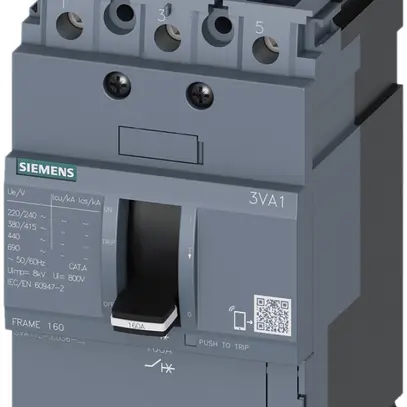 Interruttore di potenza Siemens SENTRON 3VA1 3L 16A Ii=20× N-25kA mt 