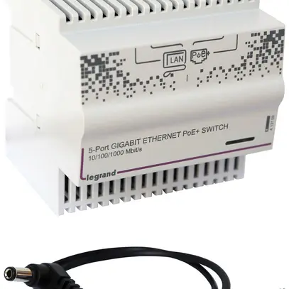 Switch Legrand Gigabit modulare 5×RJ45 VDI-Datacom 