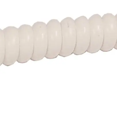 Câble spiralé FCC 4L 0.5…2m blanc 2×fiche FCC(RJ11) 