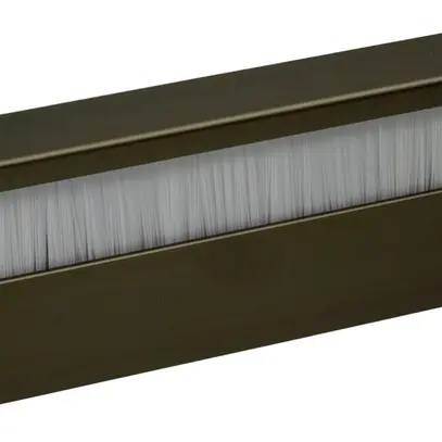 Plinthe ELBRO 2400×60×20mm brun doré brosse blanche 