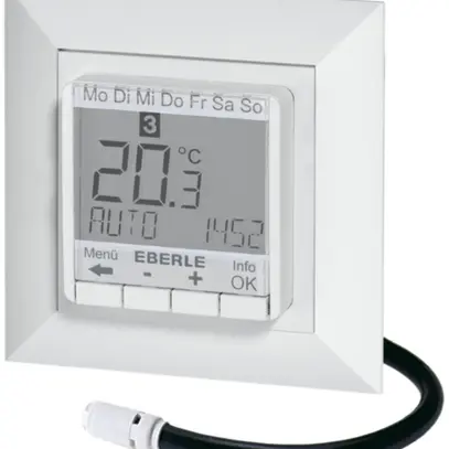 UP-Uhrenthermostat Eberle FIT 3F CH, Display weiss, 230V 1S 10…40°C, ws 