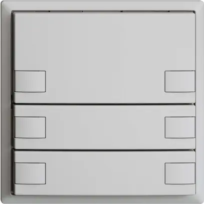 Poussoir ENC KNX 3× EDIZIOdue gris clair RGB sans LED 