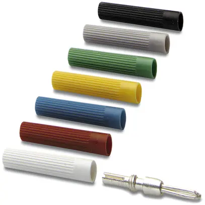 Manicotto isolato per spina di prova 2.3mm nero 