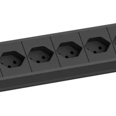 Presa multipla BACHMANN 10×T13 2m nero 