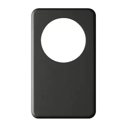Placca di copertura I-I 58mm +cieca nero 