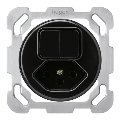 Inserto per combinazione INC 3+A-R/1L+tipo 13 nero basico 