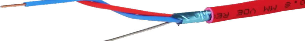 Câble détection incendie FE180 E30-E90 1×2×0.8+1×0.8 rouge Une longueur
