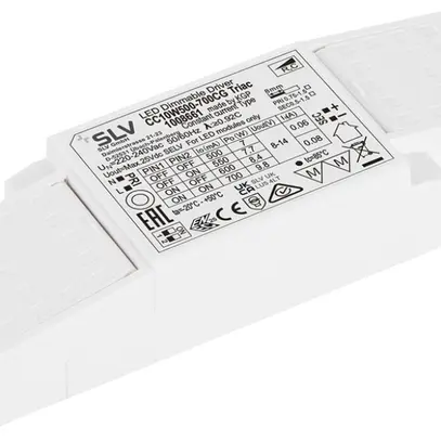 Alimentazione LED SLV 7…9.8W 25V 500…700mA REG 122×41×23mm 