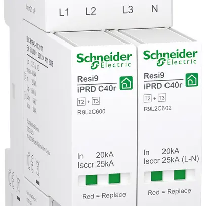 Überspannungsschutz Resi9 iPRD C40r Typ 2+3 TN-S TT 230V 100A 2TE 