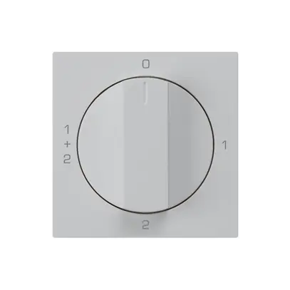 Kit frontal pour interrupteur rotatif S1 60×60mm kallysto 0-1-1+2-2 gris clair 