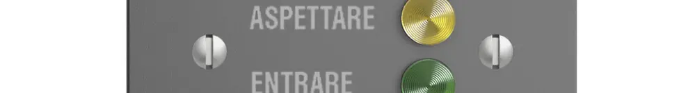 Stazione da porta INC EDIZIOdue per segnale di chiamata, grigio scuro 