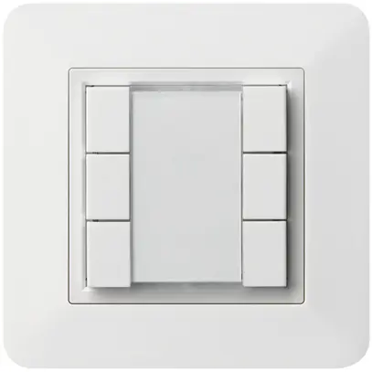 Poussoir multifonction ENC kallysto.trend KNX RF 6× blanc 