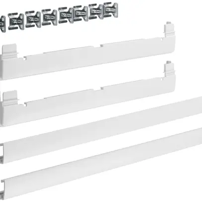 Cornice di elevazione Hager volta 2-file 348×505×9mm IP30 bianco puro 