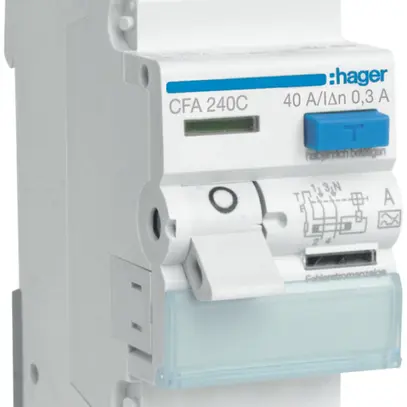 Interruttore differenziale Hager RCCB (RCD) 2P 230V 0.3A tipo A 40A 2UM 